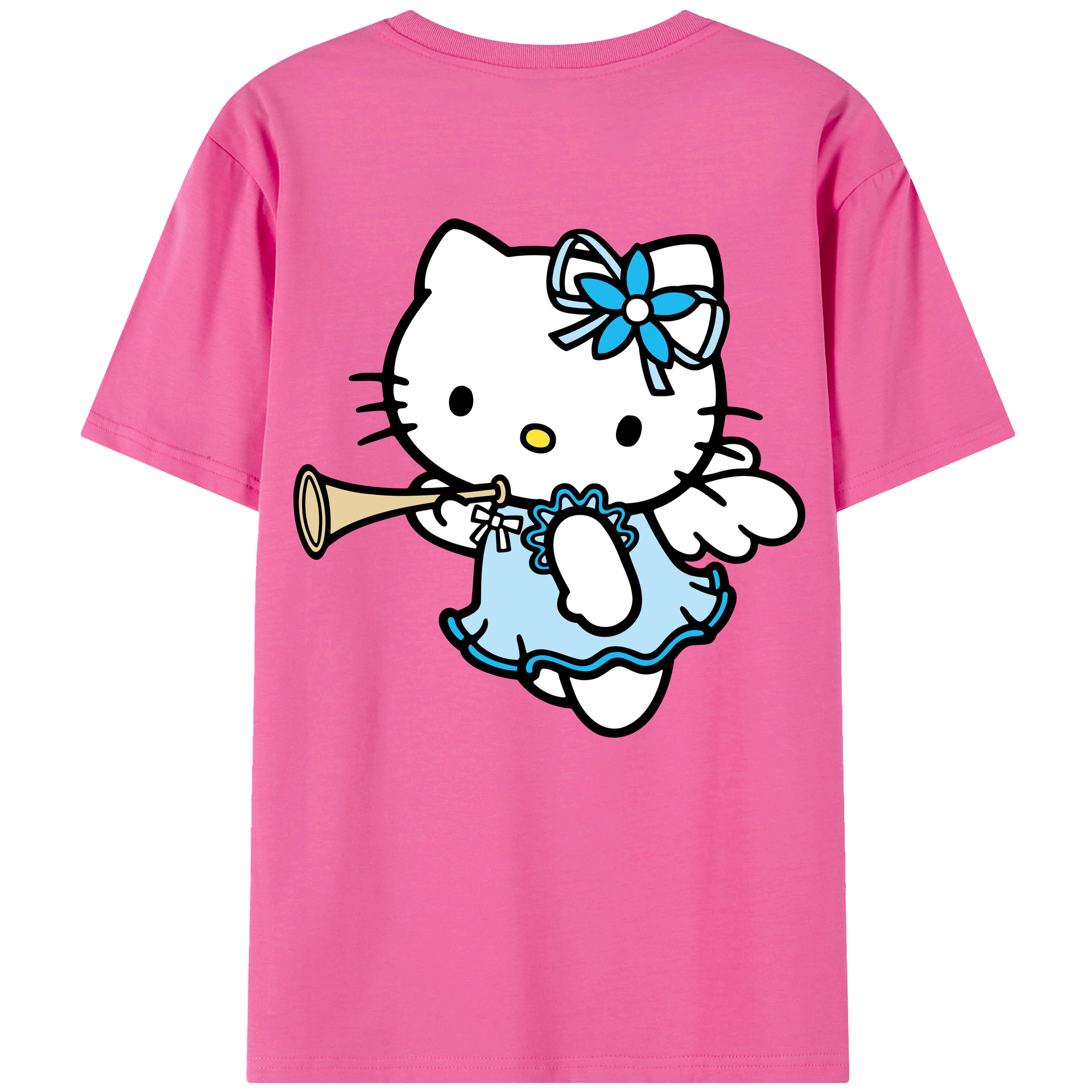 （画像用） Hello Kitty ハローキティ レディース半袖Tシャツ(バックプリント)